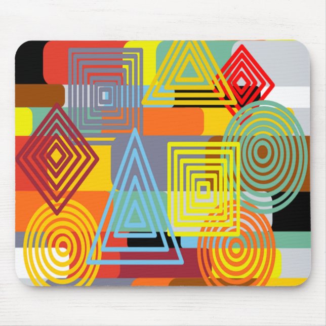 Bauhaus Design Three Mouse Mat (Front)