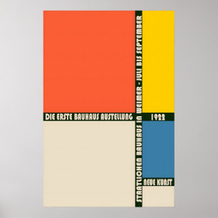 Bauhaus Exhibition Poster 1922 Museum Grade Art