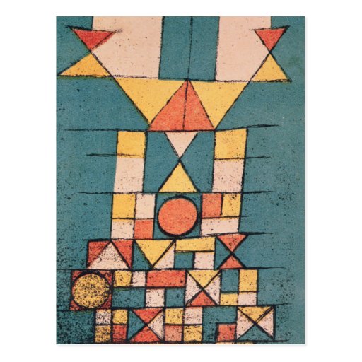 Image of Bauhaus exhibition 'The sublime aspect', 1923 Postcard