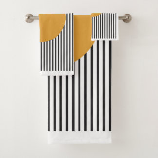 Bauhaus Exhibition Unique Geometric Poster Minimal Bath Towel Set