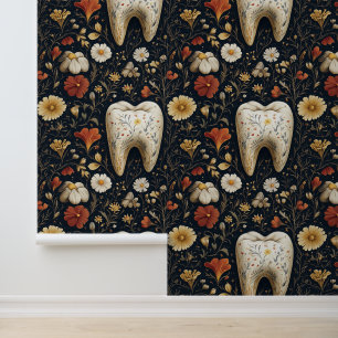 Bauhaus Flowered Tooth Dental Clinic Wall Decor