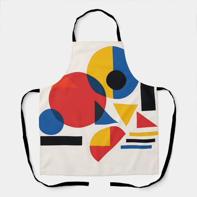 Bauhaus Geometric Abstract Composition Apron (Front)