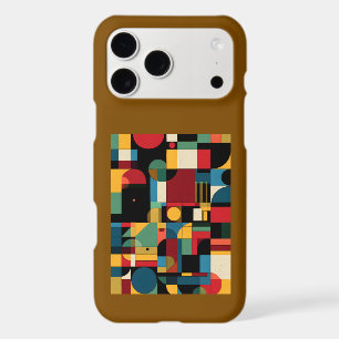 Bauhaus Geometric Abstract Mosaic iPhone Case