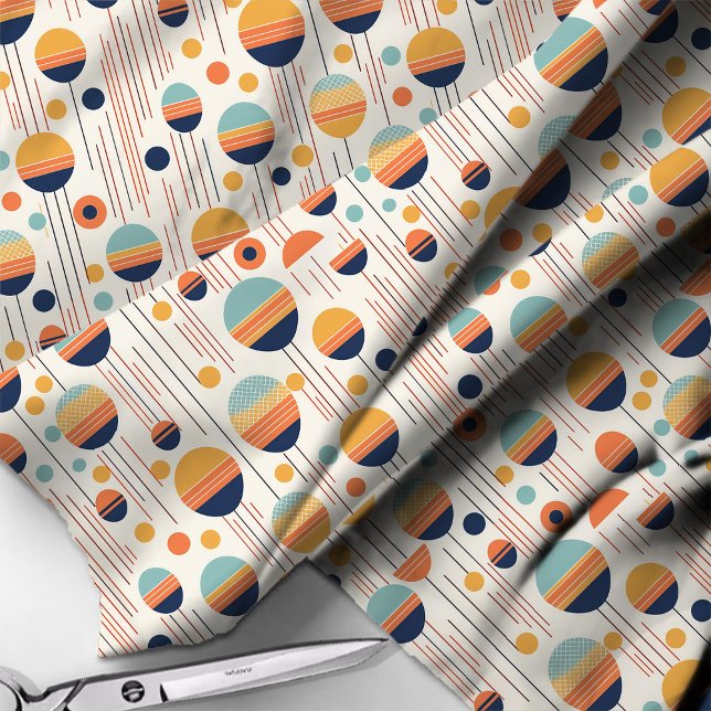 Bauhaus Geometric Abstract Pattern#1 ID1068 Fabric (Creator Uploaded)