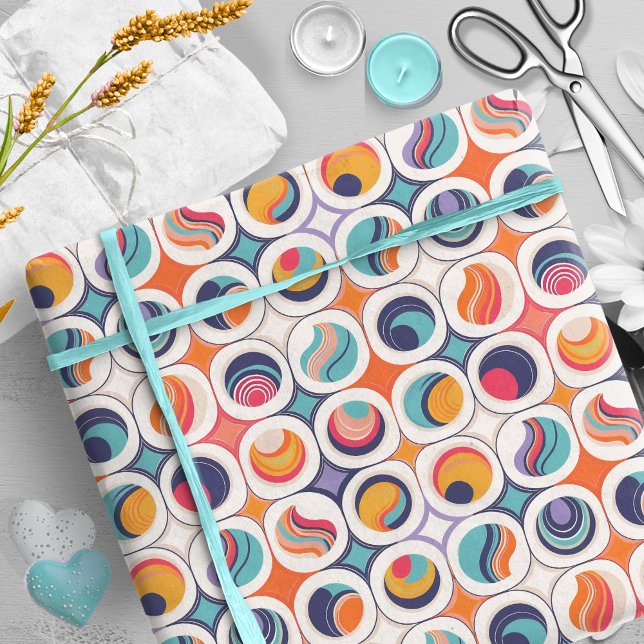 Bauhaus Geometric Abstract Pattern#2 ID1068 Wrapping Paper (Creator Uploaded)