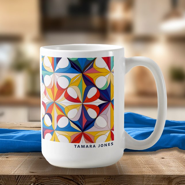Bauhaus Geometric Abstract Pattern#3 ID1068 Coffee Mug (Creator Uploaded)