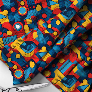 Bauhaus Geometric Abstract Pattern#4 ID1068 Fabric