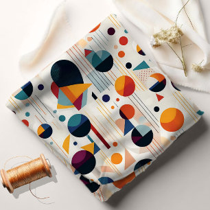 Bauhaus Geometric Abstract Pattern#5 ID1068 Fabric