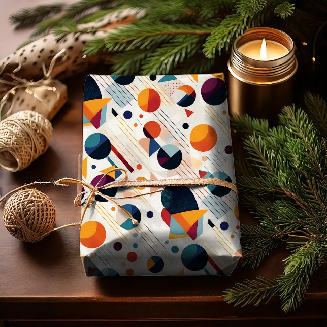 Bauhaus Geometric Abstract Pattern#5 ID1068 Wrapping Paper (Creator Uploaded)