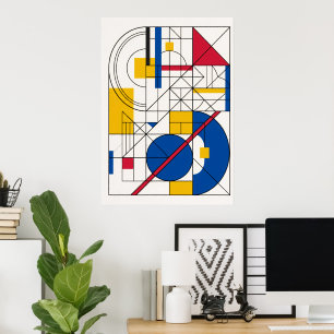 Bauhaus Geometric Abstract Poster