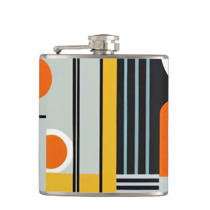 Bauhaus Geometric Design 01 Perfect For Hip Flask
