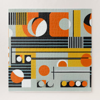 Bauhaus Geometric Design 01 Perfect For Jigsaw Puzzle
