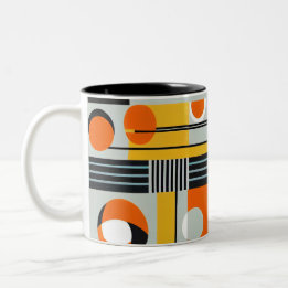 Bauhaus Geometric Design 01 Perfect For Two-Tone Coffee Mug
