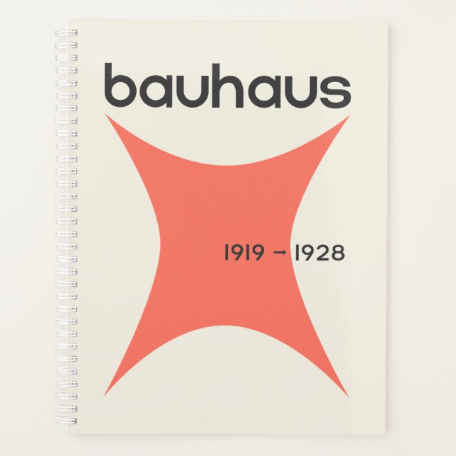 Bauhaus Geometric Exhibition Art Print Decor Planner (Front)