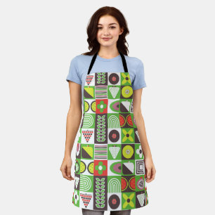 Bauhaus Geometric Fruits Apron Design