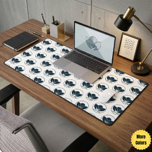 Bauhaus Geometric Minimalist Custom Logo — Bold Desk Mat