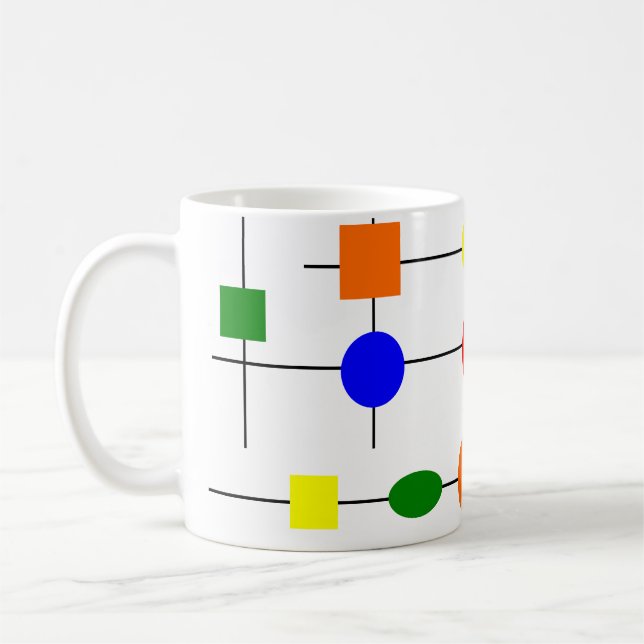Bauhaus Grid  Coffee Mug (Left)