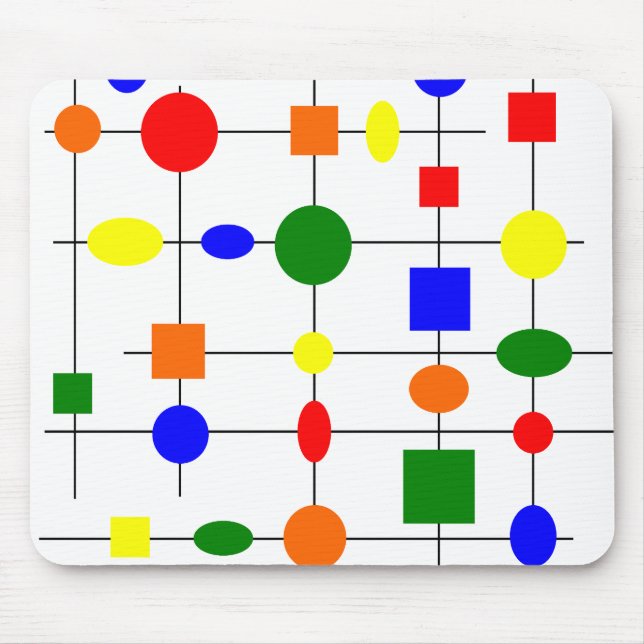 Bauhaus Grid  Mouse Mat (Front)