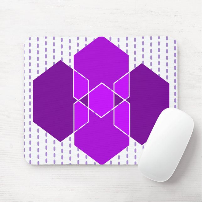 Bauhaus Hexagons  Mouse Mat (With Mouse)