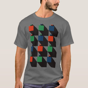 Bauhaus Inspired Abstract Christmas Pattern T-Shirt
