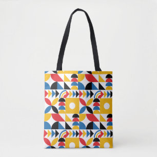 Bauhaus Inspired Contemporary Mid Century Tote Bag