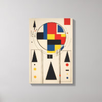 Bauhaus-Inspired Geometric Minimalist Art