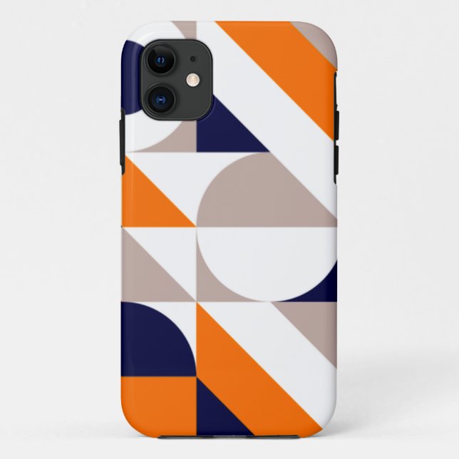 Bauhaus Inspired Geometric Pattern  Case-Mate iPhone Case (Back)