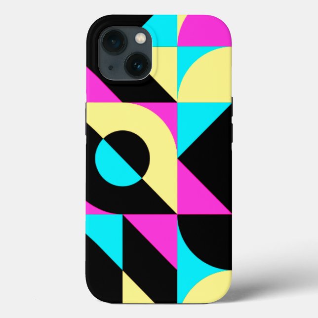 Bauhaus Inspired Geometric Pattern Case-Mate iPhone Case (Back)