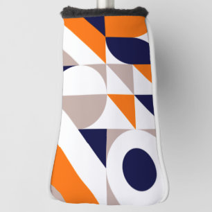 Bauhaus Inspired Geometric Pattern golf head cover