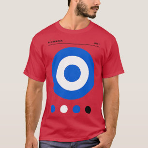 Bauhaus Inspired Nicaragua Flag T-Shirt
