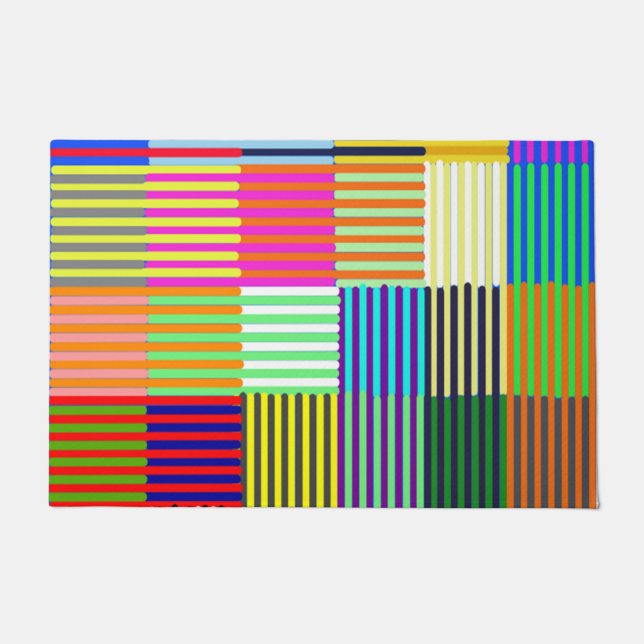 Bauhaus Inspired Optics Doormat (Front)
