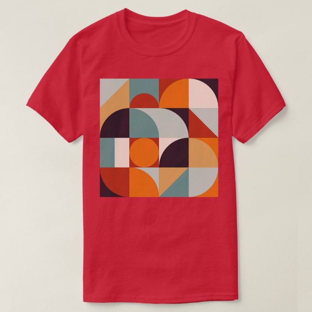Bauhaus Inspired Pattern 4 T-Shirt (Design Front)