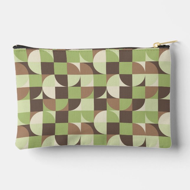 Bauhaus Mid Century Modern Leaf and Tree MCM Accessory Pouch (Back)