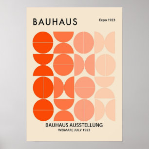 bauhaus, modernist, minimal, geometric, abstract,  poster