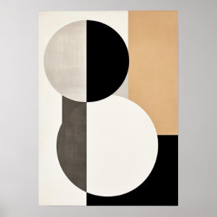bauhaus, modernist, minimal, geometric, abstract,  poster
