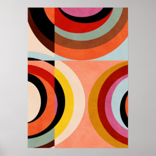 bauhaus, modernist, minimal, geometric, abstract,  poster