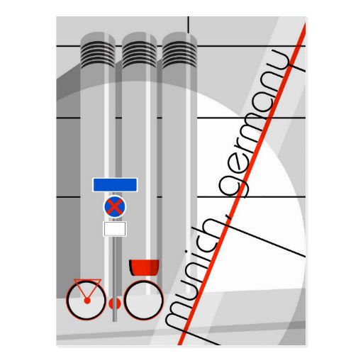 Image of Bauhaus Munich Germany Travel Postcard