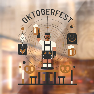 Bauhaus Oktoberfest Window Cling
