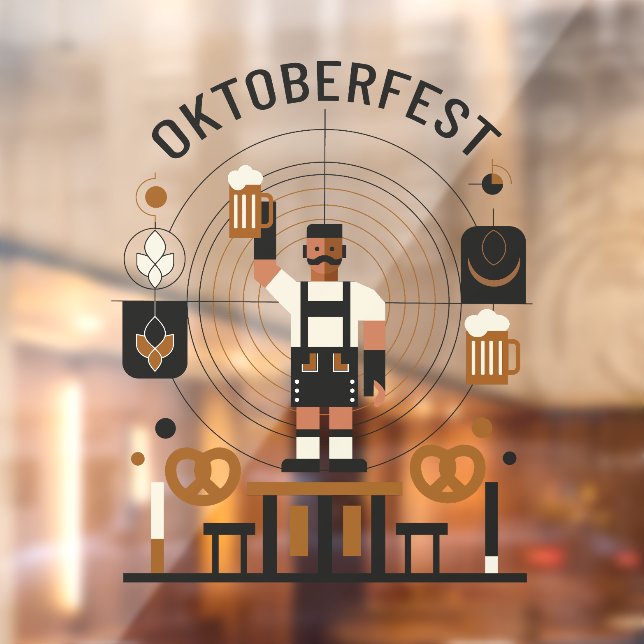 Bauhaus Oktoberfest Window Cling (Sheet 2)