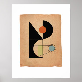Bauhaus original Abstract #4 Poster