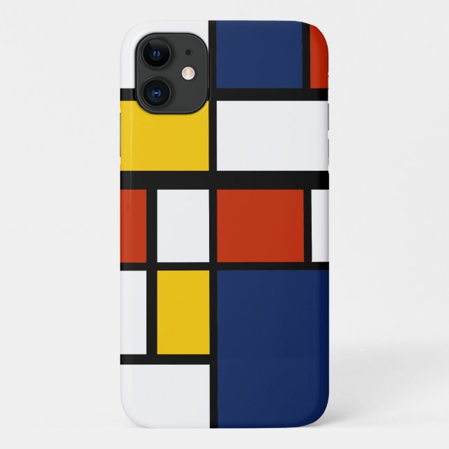 bauhaus pattern abstract geometric art painting mo Case-Mate iPhone case (Back)