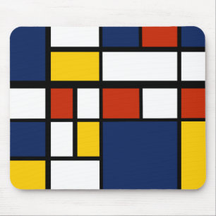 bauhaus pattern abstract geometric art painting mo mouse mat