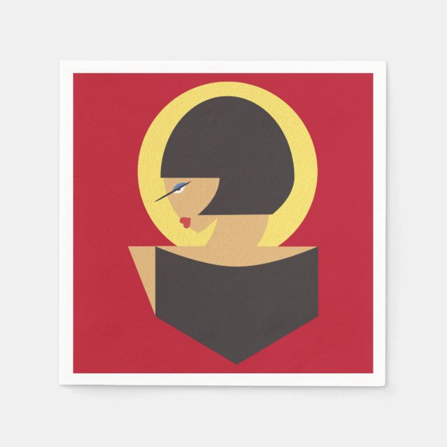 Bauhaus portrait napkin (Front)