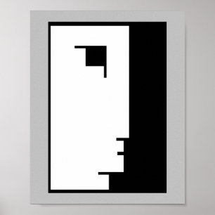Bauhaus Poster, emblem face Poster