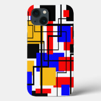 Bauhaus Rectangles and Lines - White