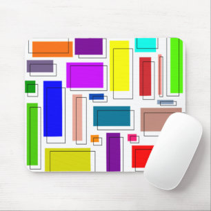 Bauhaus Rectangles Mouse Mat