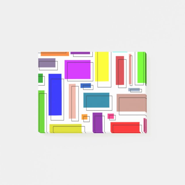 Bauhaus Rectangles  Post-it Notes (Front)