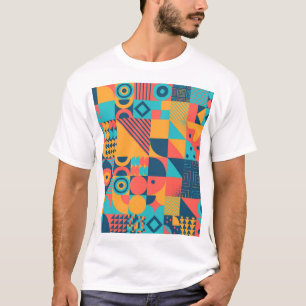 Bauhaus Retro: 70s Geometric Musical T-Shirt