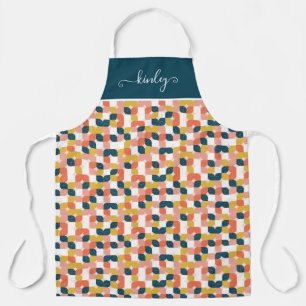 Bauhaus Retro Geometric Pattern Apron