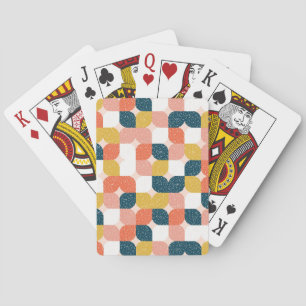 Bauhaus Retro Geometric Pattern Playing Cards